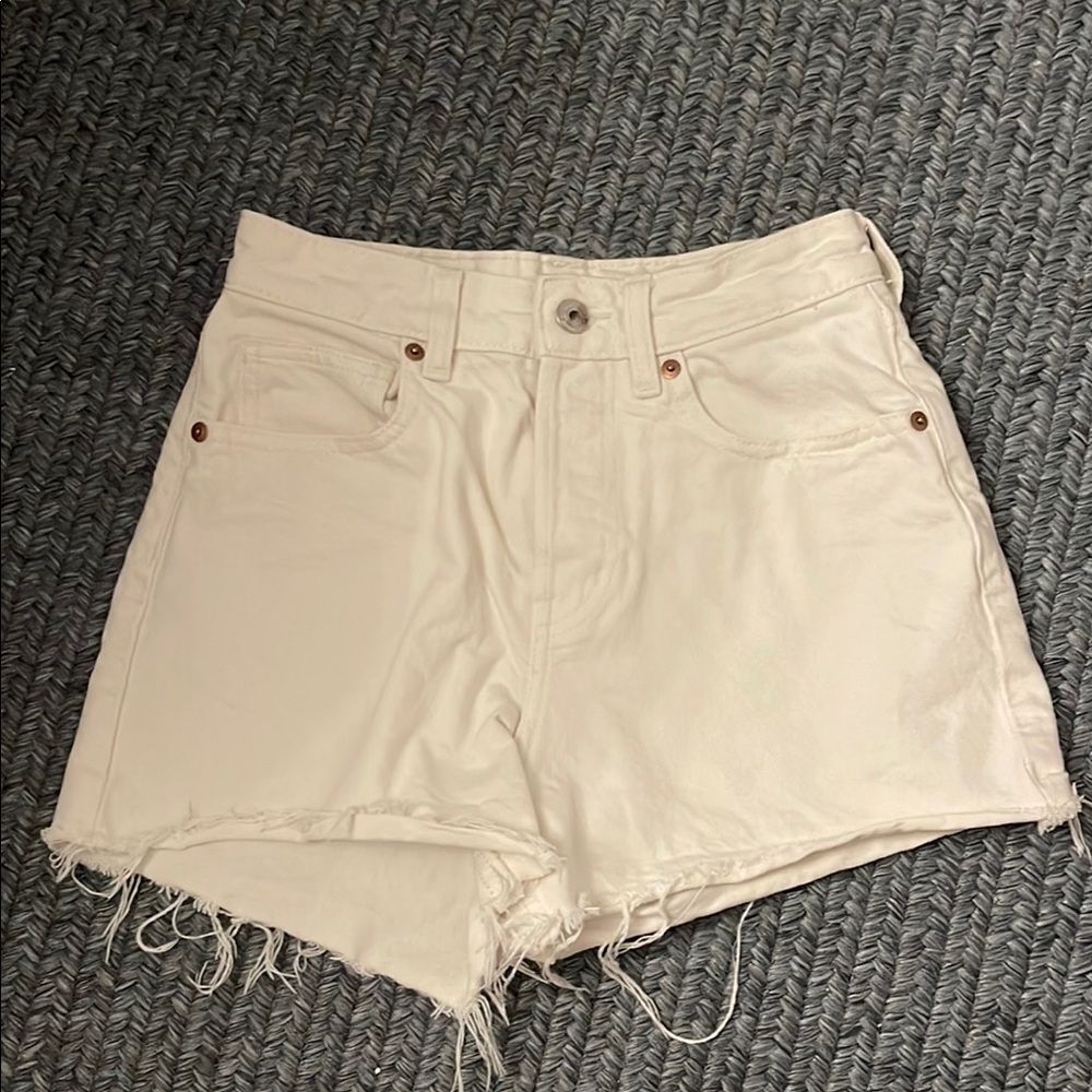 Women's White Denim Shorts